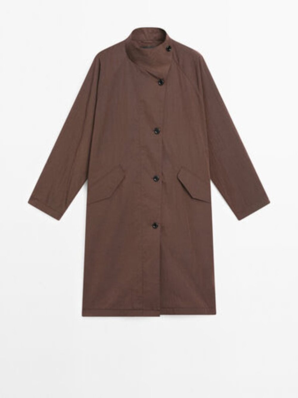 Massimo Dutti Water-Repellent Trench Coat Sz Small